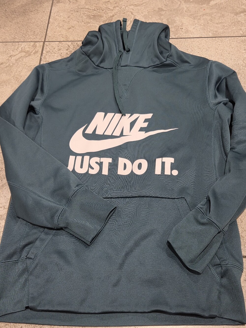 Nike Teal Pullover Hoodie - White Logo